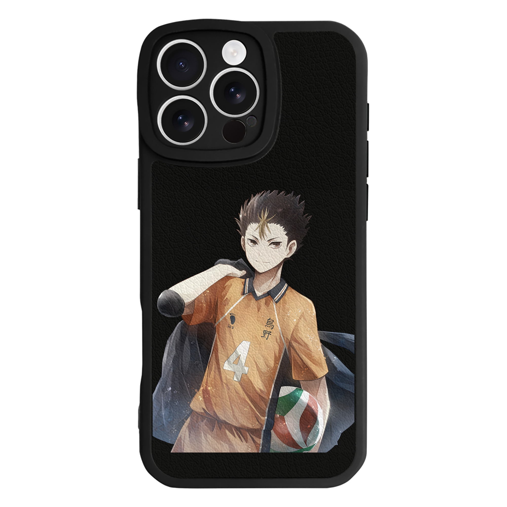 （画像用） ハイキュー!! Haikyu!! 【iPhone 16シリーズ対応】シリコンスマホケース（レザー調） 材質：シリコン
